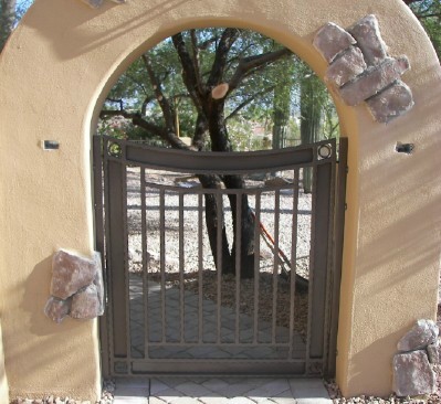 Courtyard Pueblo Style Steel Gate